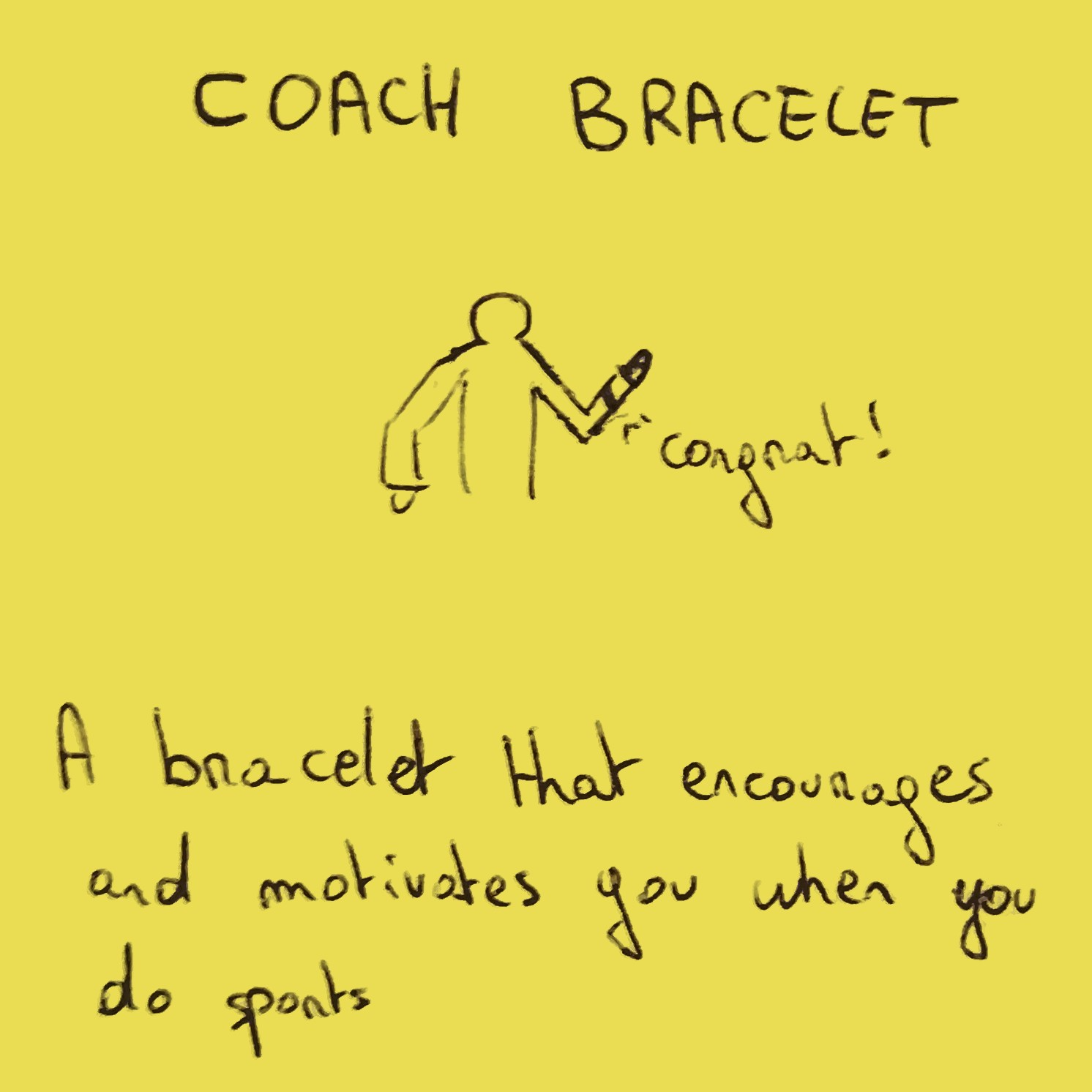 Coach bracelet post-it